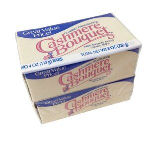 Cashmere Bouquet Beauty Bath Soap NOS Sealed Vintage Twin Pack 2 - 4 ounce Bars